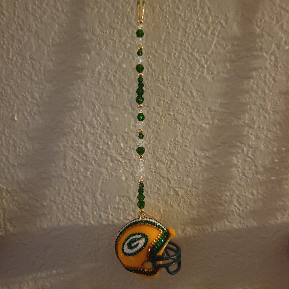 Packers NFL mini Bling Car Charm Helmet